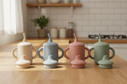 Zuid Baba 2-in-1 Sippy Cup - All 4 Colours Kitchen Lifestyle