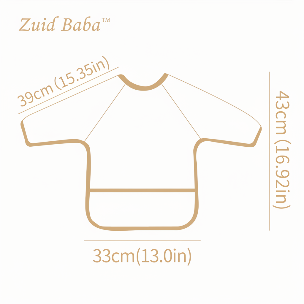 Zuid Baba Mess-Free Bib Size Guide